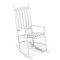Acacia Wood Rocking Chair with Ergonomic Seat & Gentle Rocking Motion